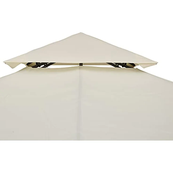 Outsunny Ersatzdach Dach für Metall-Gartenpavillon Pavillon Partyzelt Gartenzelt 3x3-3x4m - cremeweiß - Outsunny – Bild 7