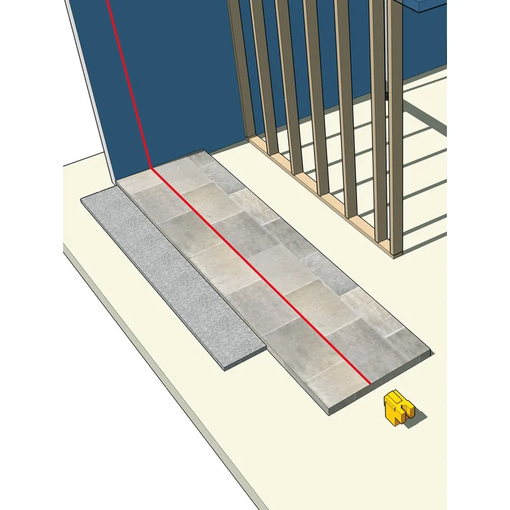 STABILA Kreuzlinienlaser LAX 50, 2-teiliges Set, selbstnivellierend, gut sichtbare Laser-Linien, Reichweite bis 10 m, Einknopfsystem, Schutzklasse IP 53, inklusive Stativ-Teleskopstange – Bild 17