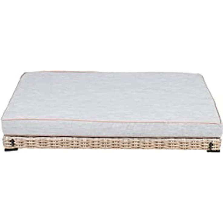 Greemotion Hunde-Sofa Größe S, 95 x 15 x 65 cm, stabiles Stahlgestell mit Rattan-Geflecht, 6 kg, Hundebank, Hundeplatz, Indoor & Terrasse – Bild 4