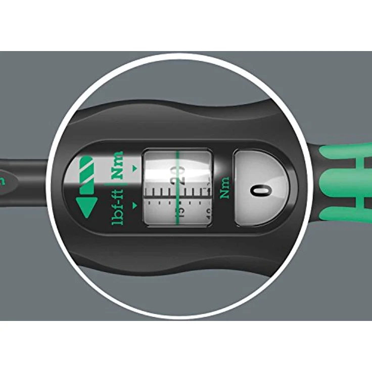 Wera 05075620001 Click-Torque C 1 Drehmomentschlüssel mit Umschaltknarre Schwarz, Grün, 1-2'', 10-50 Nm – Bild 6
