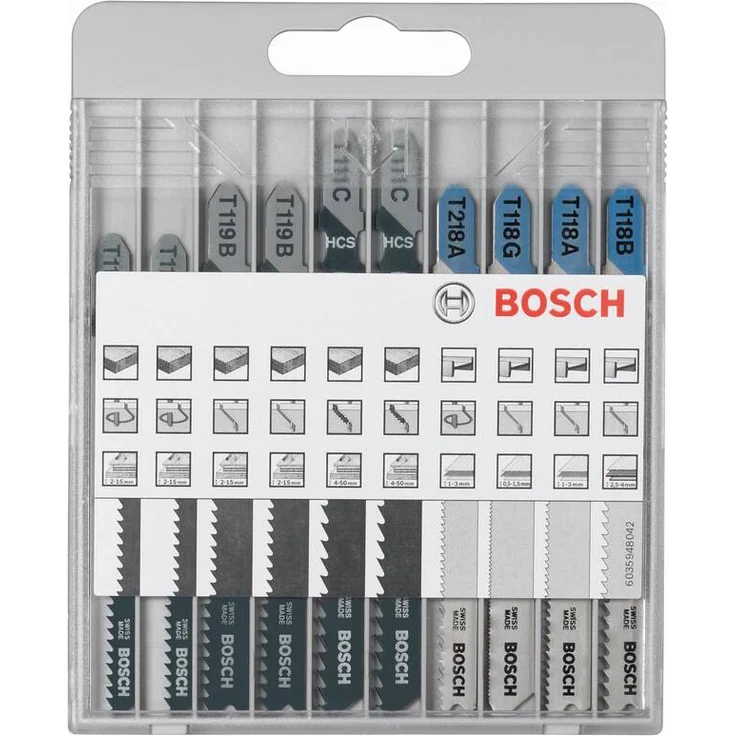 Bosch Professional 10tlg. Stichsägeblatt Set Basic for Wood and Metal (für Holz und Metal, Zubehör Stichsäge) – Bild 2