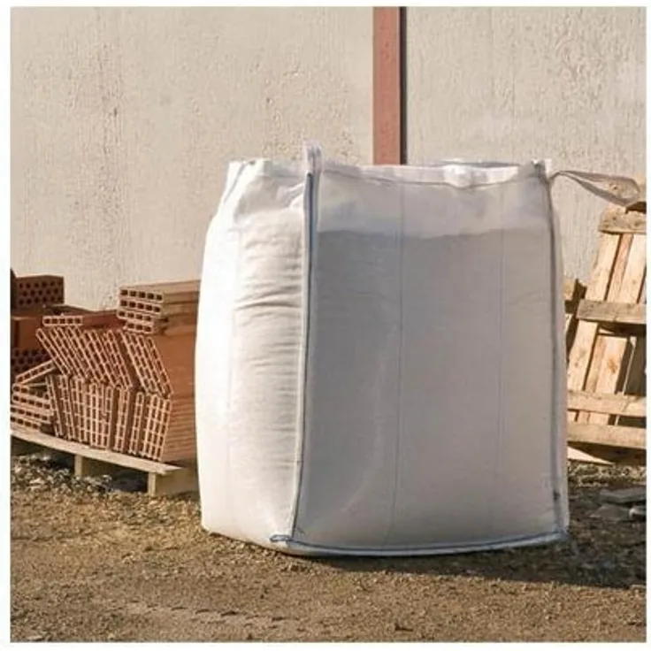 NOOR Big Bag FIBC Sack 1000 kg mit Schürze & Auslauf Beschichtung, weiß, 5:1 ca. Größe 90 x 90 x 145