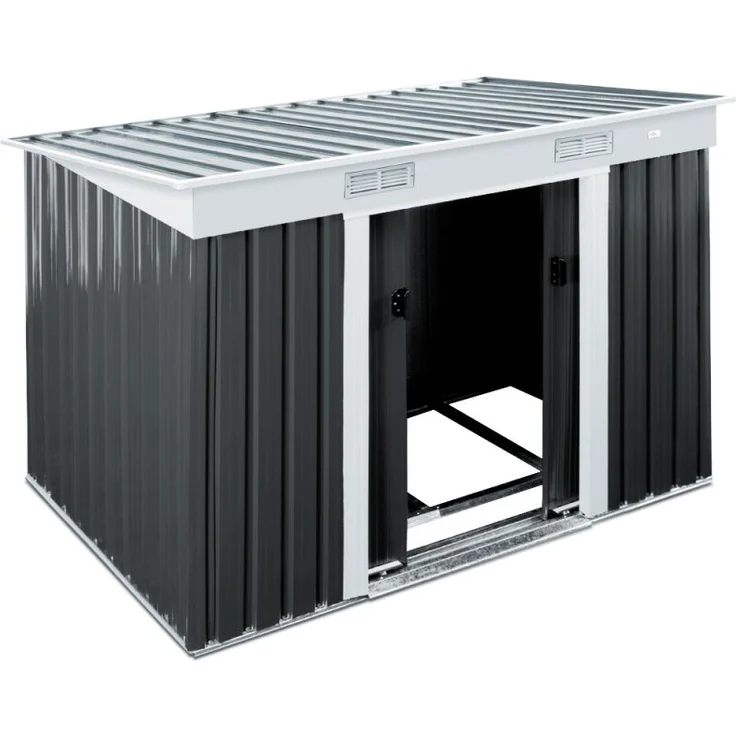 Deuba Gerätehaus Metall verzinkt 3,35m³ Anthrazit – Bild 4