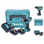 Makita DDF 485 SYJ Akku Bohrschrauber 18 V 50 Nm Brushless + 2x Akku 1,5 Ah + Ladegerät + Makpac - Preisvergleich