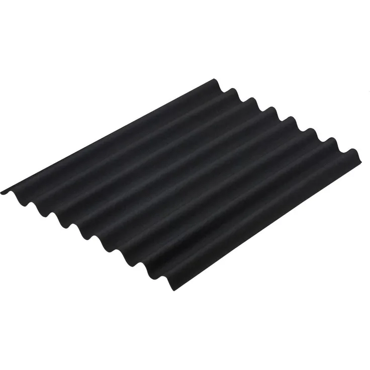 Onduline Bitumenwellplatte Easyline 100 x 76 cm 2,6 mm schwarz