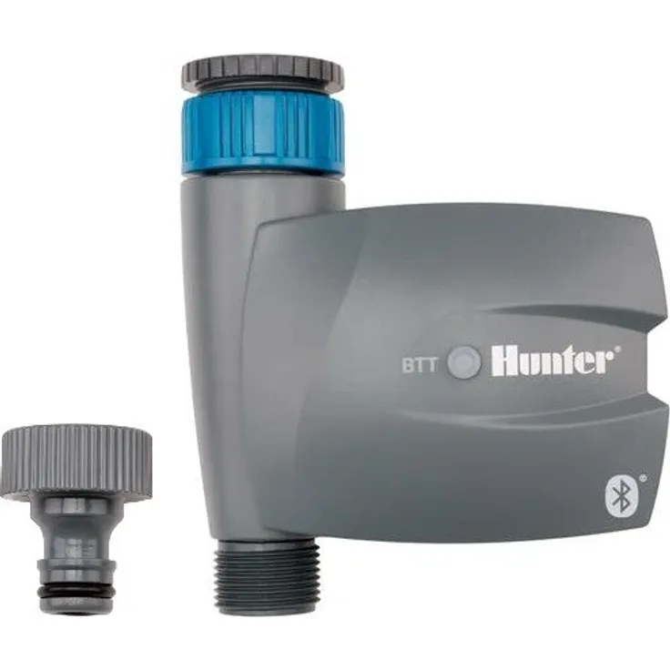Hunter BTT-101 Bluetooth Bewässerungscomputer, 1 Kreis, batteriebetrieben, App-Steuerung, 4 Startzeiten, 3/4 Zoll