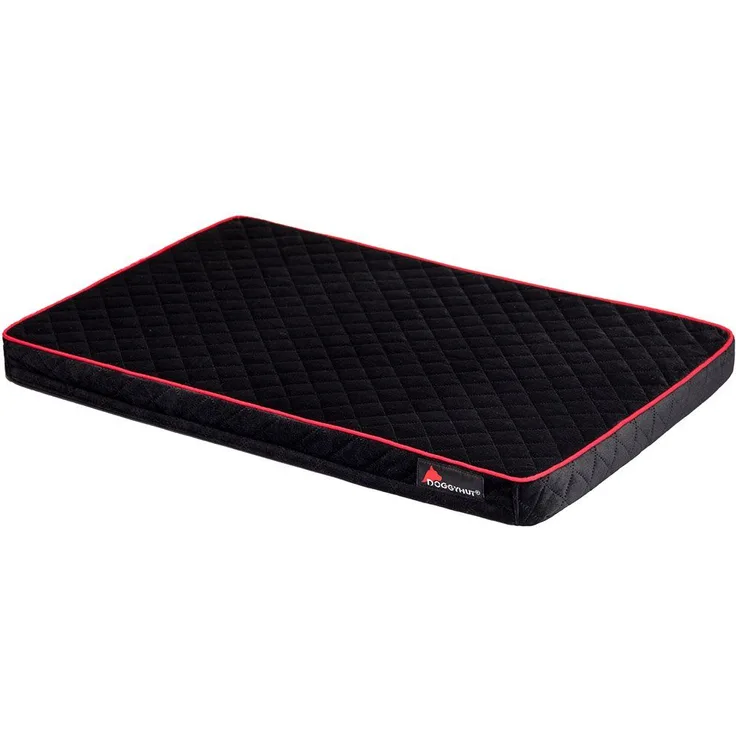 TIGGO Tiermatratze Hundematratze für DOGGYHUT® + TIGGO Pets Hundeanhänger schwarz, 5-6 cm dicker Schaumstoffkern für optimalen Komfort