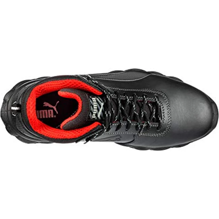 ELC Schnürstiefel Condor Black Mid, S3 Sicherheitsschuhe mit Stahlkappe und rutschfester Duo-PU-Sohle, schwarz-grau, Gr. 41 – Bild 6
