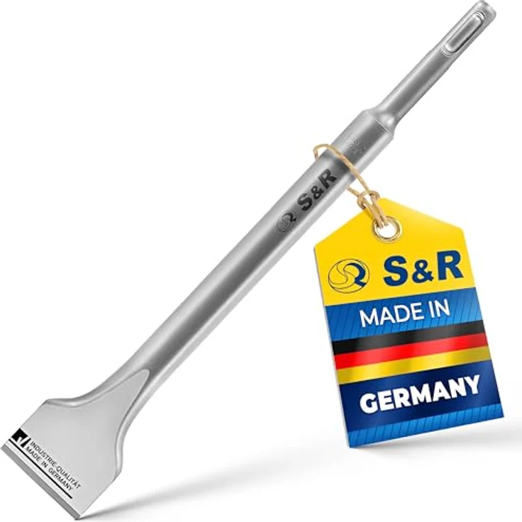 S&R Spatmeißel SDS-plus, 250 x 40 mm, rund, Industrie-Qualität mit hoher Standzeit durch spezielle Härtungsverfahren, Made in Germany – Bild 1