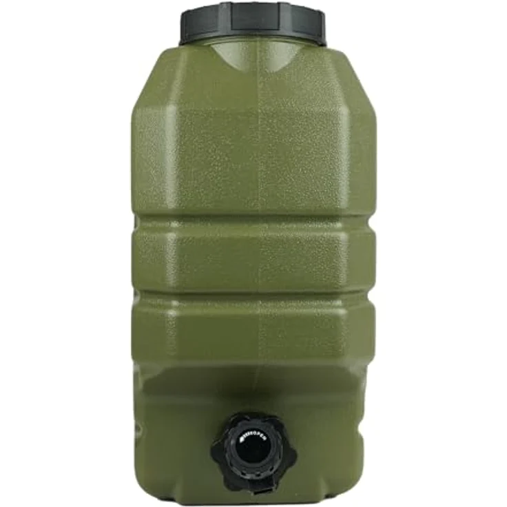 Faith Wasserkanister mit Auslaufhahn, 25l Grüner Wassertank aus Polyethylen, ideal für Camping und Angeln – Bild 4