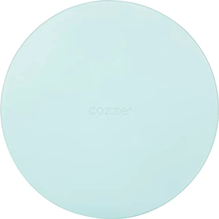 cozze® Pizzabrett aus Kunststoff Ø350x10 mm hellblau – Bild 1