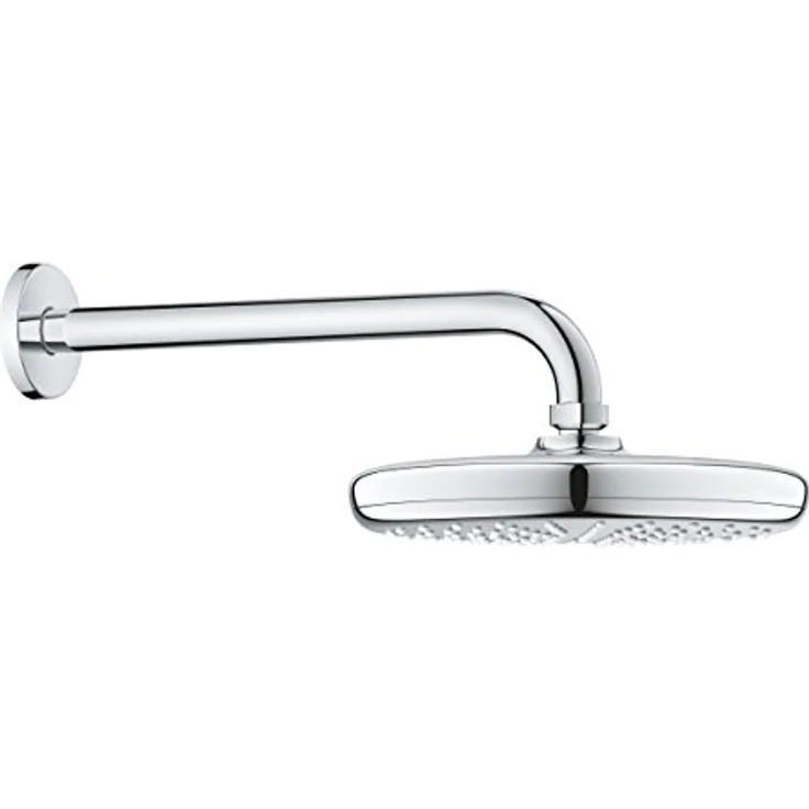 Grohe Tempesta Kopfbrausen-Set 210, Wandmontage, 21 cm Durchmesser, 20 l/min, Chrom, inkl. SpeedClean Antikalk-System und DreamSpray® Technologie – Bild 1
