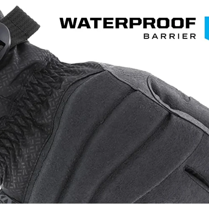 Mechanix Wear ColdWork™ Peak Arbeitshandschuhe, groß, schwarz/grau, wasserabweisend, mit 5 mm Knöchelschutz und PrimaLoft-Isolierung – Bild 4