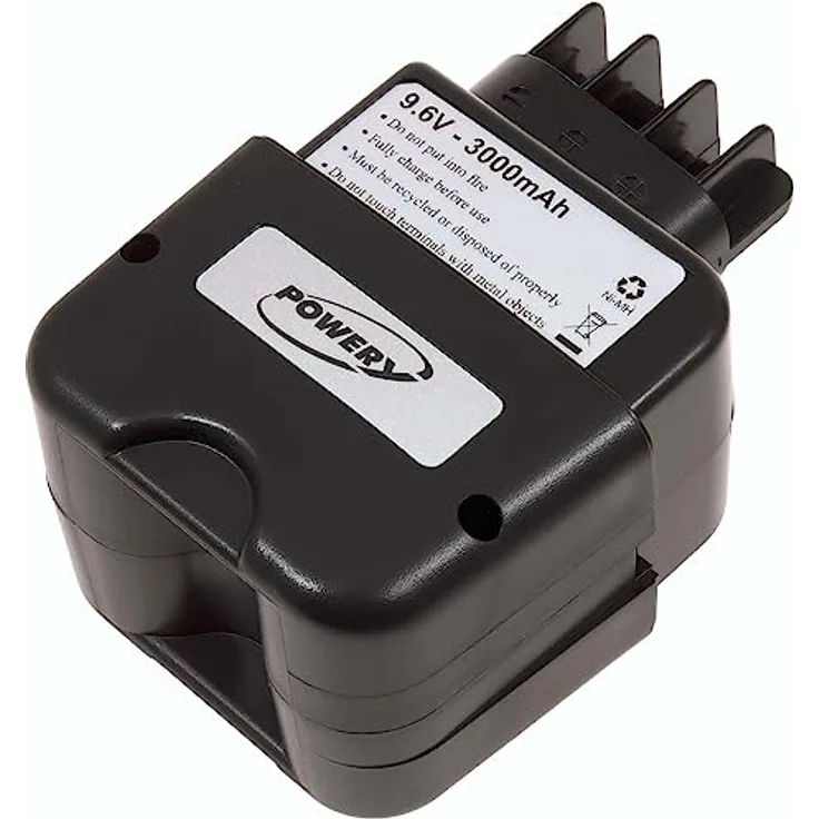 akku-net Akku für metabo Bohrschrauber BE AK 100/2 R+L, 3000mAh NiMH, 9,6V, Schwarz, hohe Leistung und Sicherheit