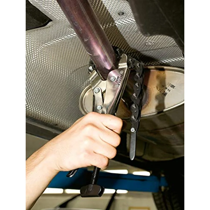 Hazet Ketten-Rohrschneider 4682, für V2A-Stahl bis 75 mm Durchmesser, vernickelt, 255 mm Länge – Bild 2