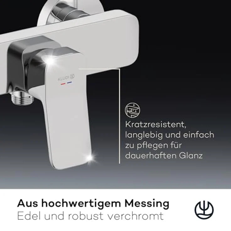 OTTO KLUDI-X3 Spültischarmatur, chrom, mit Keramik-Kartusche und Rückflusssicherung, Wandmontage – Bild 4