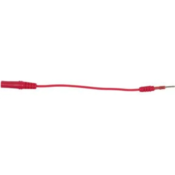 KS Tools Multimeter, 4 mm Eingangsbuchse auf 2 mm Prüfadapterstecker flach (rot) – Bild 2