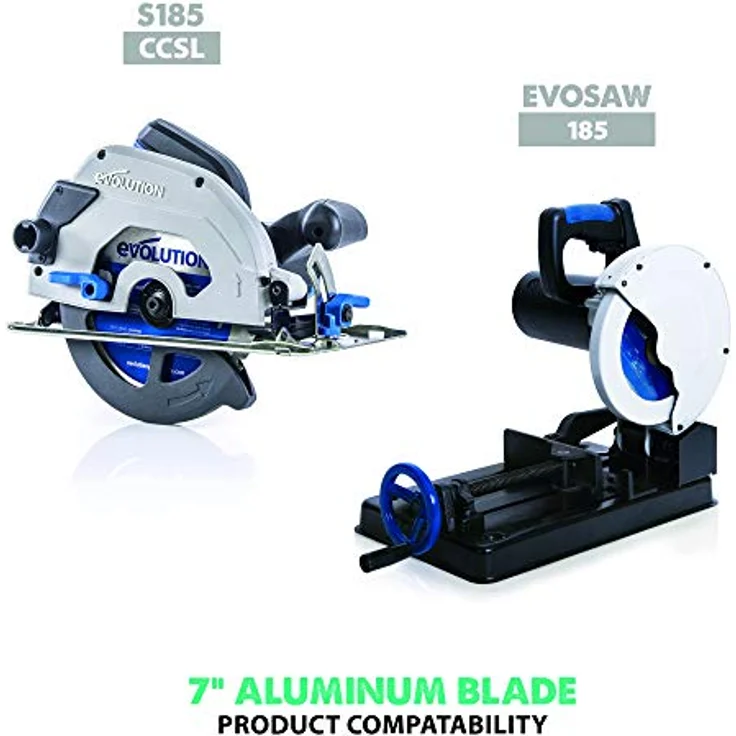 Evolution Power Tools Edelstahl Sägeblatt, 180BLADEAL, 54Z, 7 Inch – Bild 3