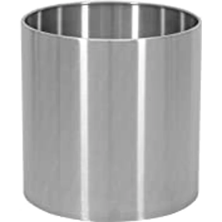 EUROPALMS STEELECHT-40 Nova, Edelstahlübertopf, Ø40cm | Runder Edelstahlübertopf im klassischen Design, für Außenbereich geeignet, Europalms Markenprodukt, verschiedene Größen verfügbar – Bild 1