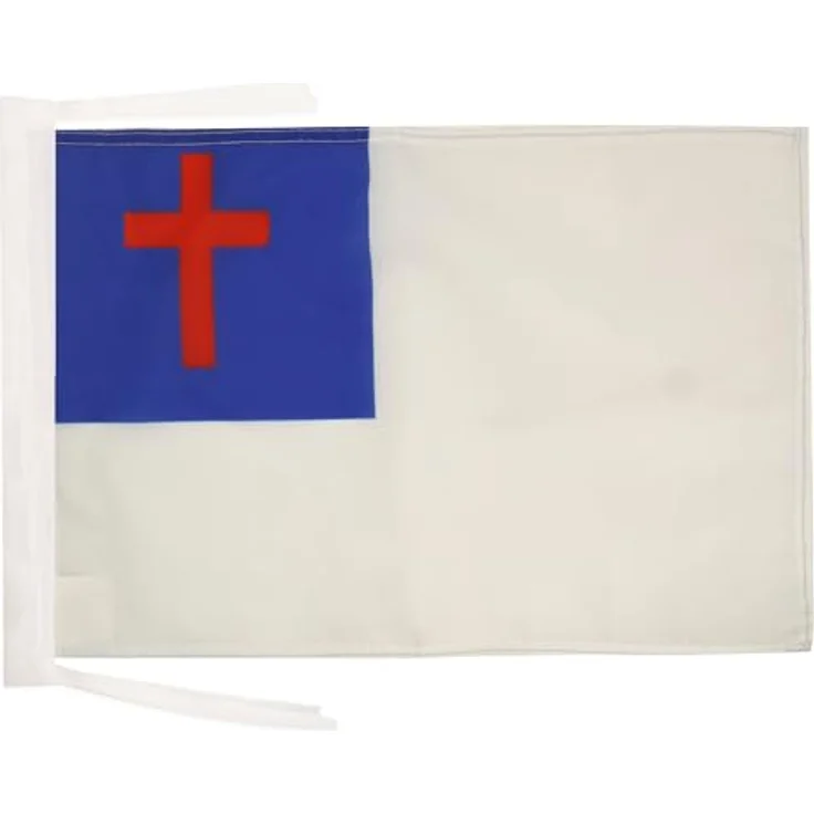 AZ FLAG - Christliche Flagge 45x30 cm mit Kordel, Polyester 100D, verstärkte Ecken – Bild 1