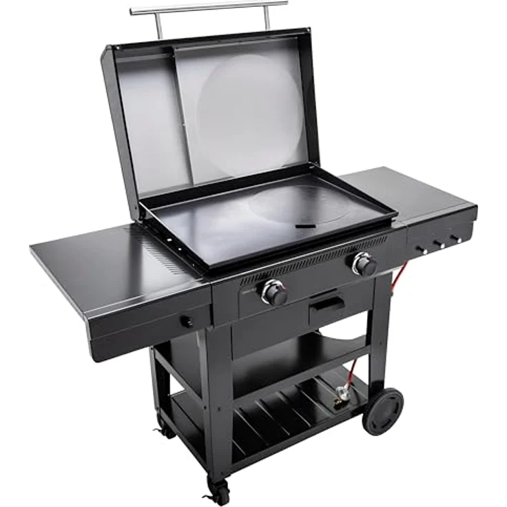 Char-Broil Planchagrill Griddle mit 3-in-1 Tile-Cooking-System, entnehmbare Fettauffangschale, Holzkohlegrill – Bild 3