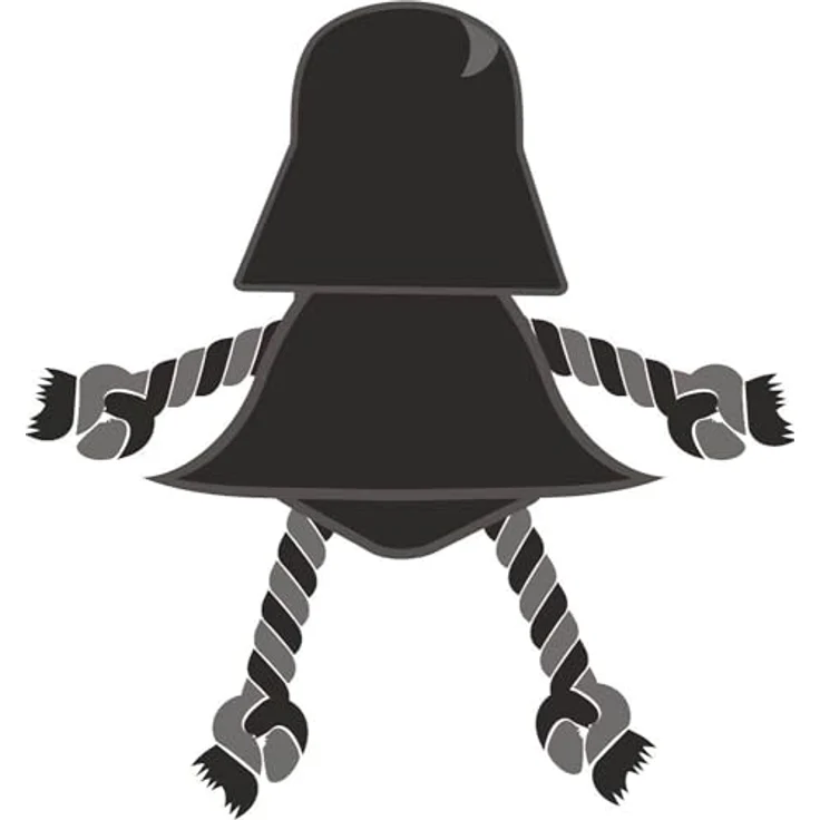 CERDÁ LIFE'S LITTLE MOMENTS Star Wars Darth Vader Hundespielzeug, Plüschtier mit Seil, 13 x 26 x 8 cm, extrem langlebig – Bild 3