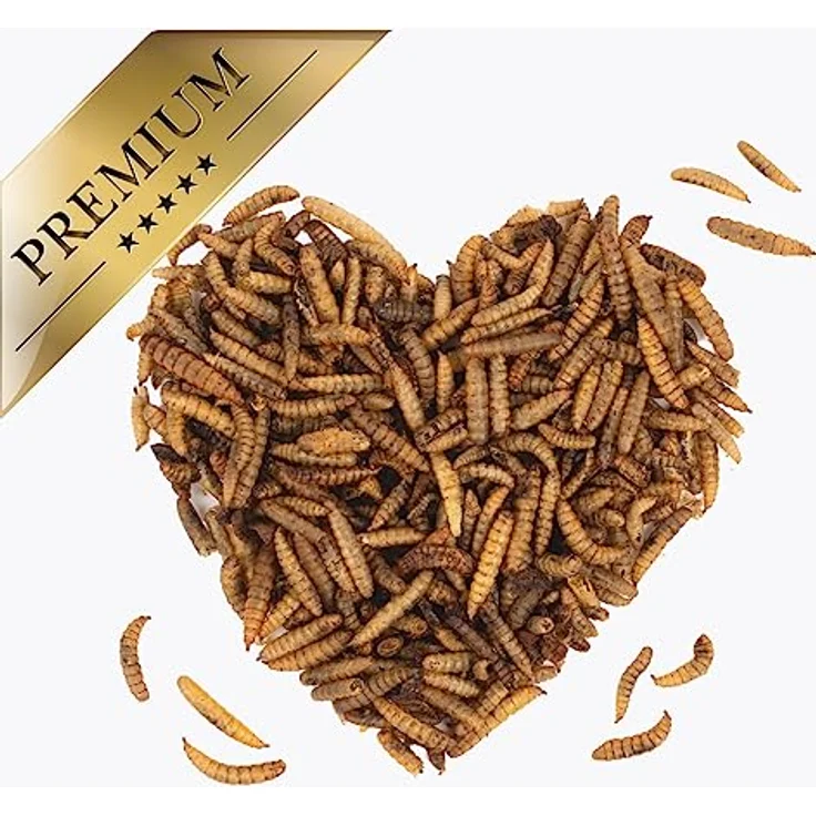 Lyra Pet® Soldatenfliegenlarven getrocknet, 15 kg, reich an Kalzium & Proteinen, energiereiches Futter für Vögel, Fische, Nager & Reptilien – Bild 5