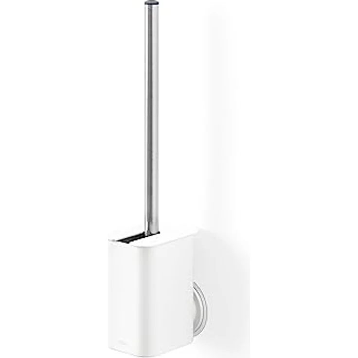 Umbra Flex Toilettenbürste mit Halterung zum Kleben für Wand- und Bodenanbringung, Weiss – Bild 5