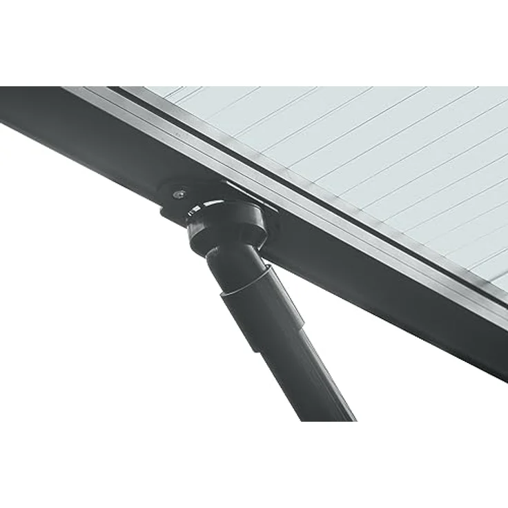 XIMAX Wing Carport Anthrazit, freistehendes Aluminium-Carport mit wellenförmigem Dach, 531 x 275 x 283 cm, Komplettbausatz – Bild 4