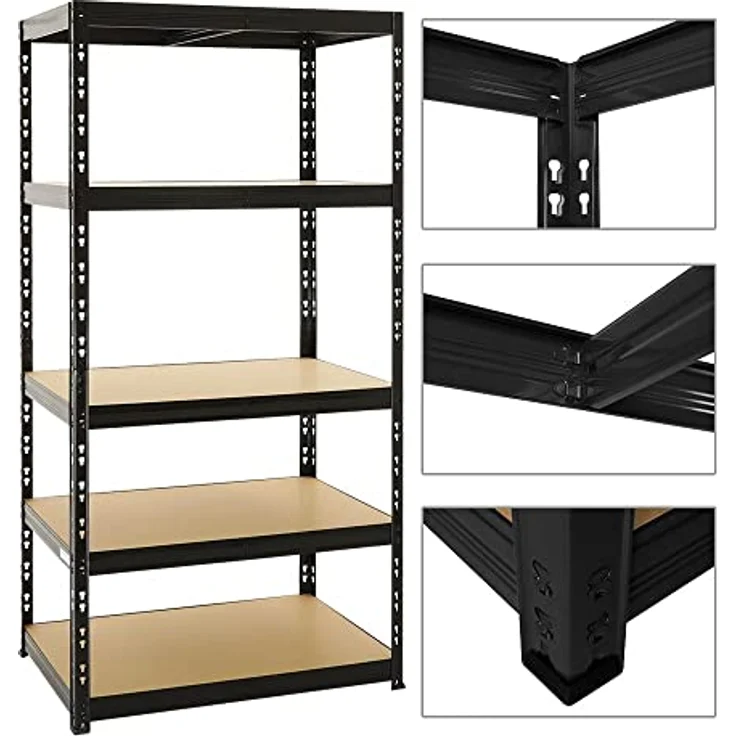 PROREGAL Mega Deal 2X Schwerlastregal Tiger Schwarz 180x90x60 cm, 265kg Fachlast, EU-gefertigt – Bild 4