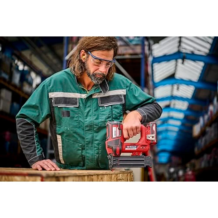 Einhell Professional Akku-Nagler FIXETTO 18/50 N Power X-Change (18V, 60 Schuss/min, max. 50 mm Nagellänge, Tiefeneinstellung, Einzel-/Serienschuss, inkl 500 Nägel, ohne Akku) – Bild 4