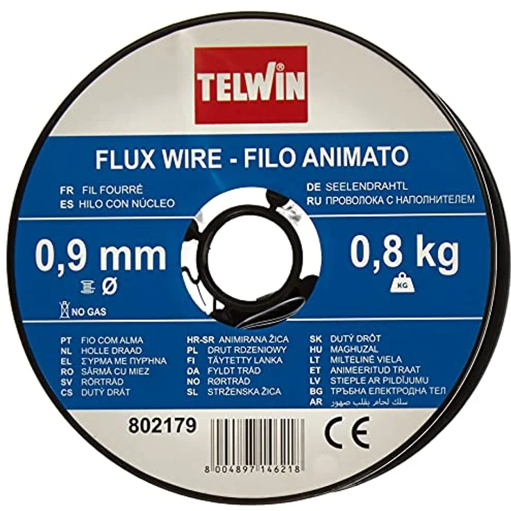 Telwin S.p.A. 802977 Füllschweissdrahtspule Durchmesser, 0.9 mm, 0,8 Kg , Grau – Bild 5