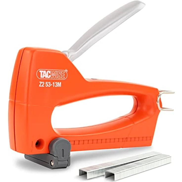 Tacwise 1218 Z2 53-13M, Ganzmetall Handtacker mit 300 Heftklammern, ergonomisches Design und geringer Handbelastung – Bild 1