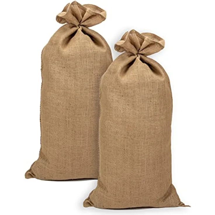 La cordeline 2 Säcke Jute, Natur, 35 x 85 cm, 15 kg Jutebeutel