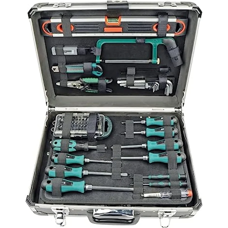 Brüder Mannesmann Heimwerker Werkzeugkoffer bestückt M29078 (L x B x H) 454 x 350 x 135 mm (M29078) – Bild 3
