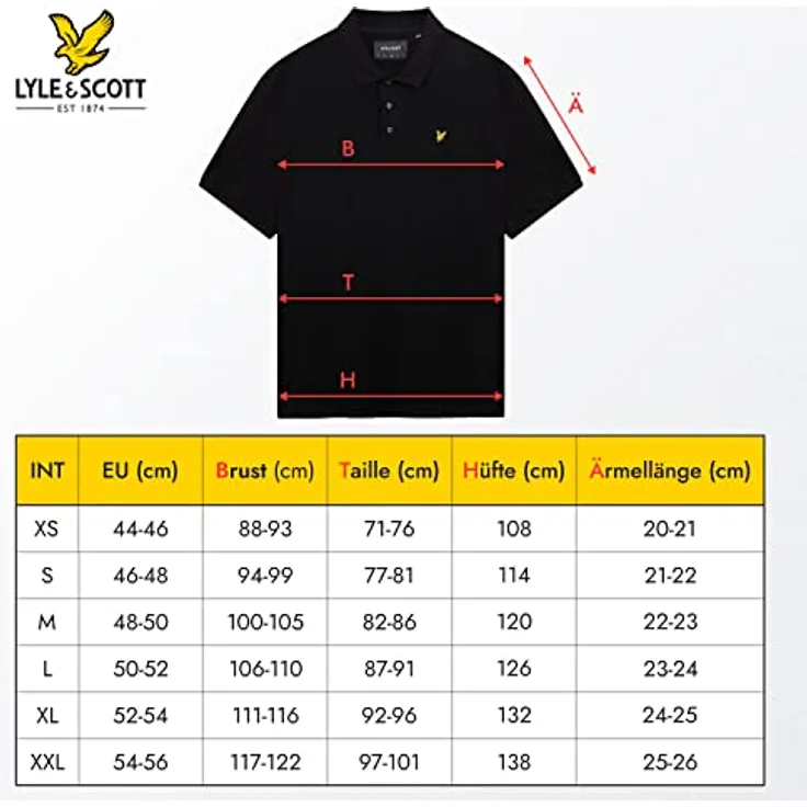 Lyle and Scott Herren Shirt Plain, Weiß, XL, klassischer Schnitt, gerippte Ärmel, Drei-Knopf-Verschluss, Logo auf der Brust – Bild 6
