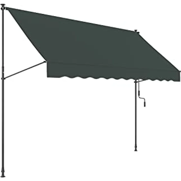 empasa Klemmmarkise 'ILANGA' Balkon Markise Klemm-Markise, UV-beständig und höhenverstellbar, Verschiedene Größen, 150 cm, 200 cm, 300 cm oder 400 cm x 120 cm – Bild 1