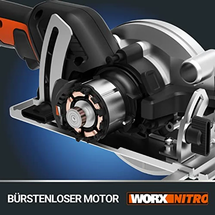 WORX WX531.9 Akku Handkreissäge 20V ? Schneidet mühelos Holz, Metall, Fliesen & Plastik ? Bürstenlose Kreissäge für exakte, gerade Schnitte ? Ohne Akku & Ladegerät – Bild 3