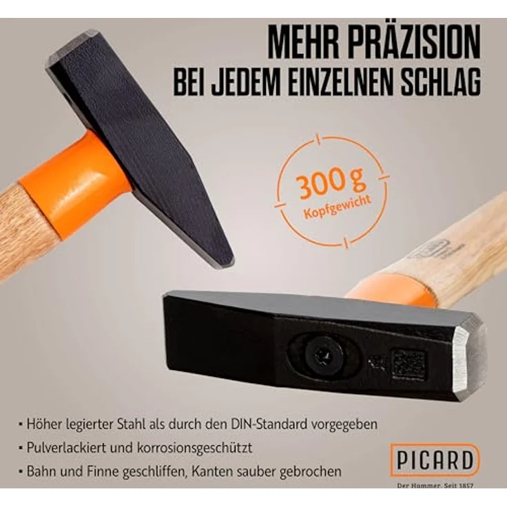 Picard Schlosserhammer SecuTec 300g DIN 1041 – Bild 3