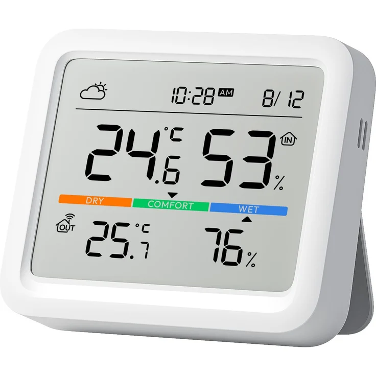 SwitchBot Meter Pro, CO2 Monitor, Thermometer + Hygrometer mit präziser Messung und Datenprotokollierung