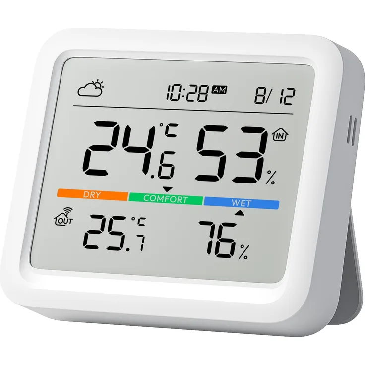 SwitchBot Meter Pro, CO2 Monitor, Thermometer + Hygrometer mit präziser Messung und Datenprotokollierung