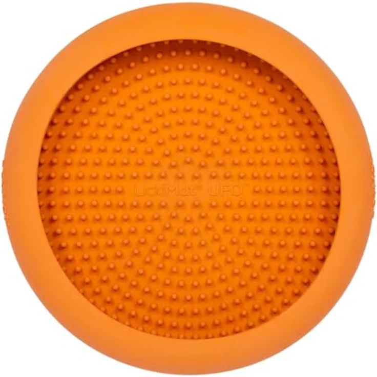 LickiMat UFO – Ablenker für Baden, Duschen und Pflegen, Naturkautschuk, große Noppen, weiche und flüssige Leckereien, einzigartiges Design für Futter und Dribbling, Futternapf – Bild 1