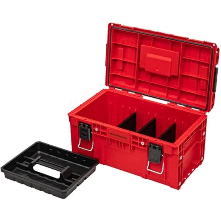 Toolbrothers Werkzeugkoffer RHINO XL ULTRA Vario+ Höhe L 28 l IP66 + herausnehmbare Trennwände, ultrabeständig, stapelbar, 28 Liter, schwarz – Bild 3