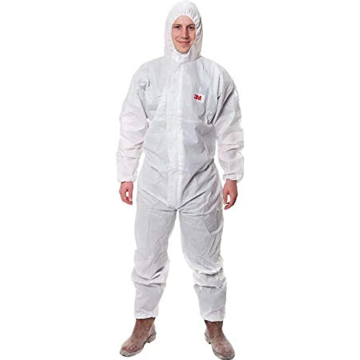 3M 4515W2XL Schutzanzug 4515, Typ 5, gegen Staub und Flüssigkeit, Größe XXL, Weiß – Bild 1