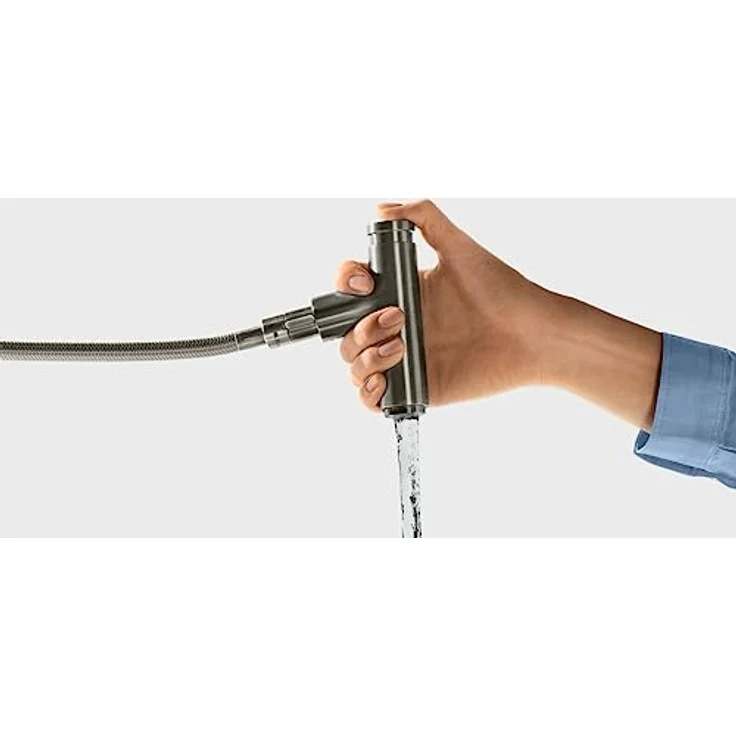 hansgrohe 320 Metris Select M71, Küchenarmatur mit Ausziehbrause und 2 Strahlarten, Hochdruck – Bild 3