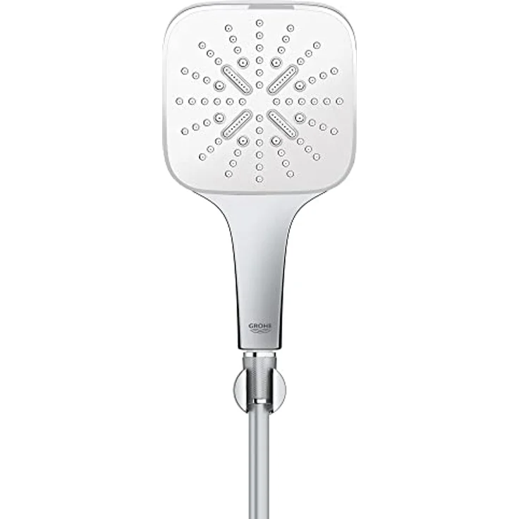 Grohe Rainshower SmartActive 130 Cube Duschbrause Wandhalterset, 3 Strahlarten, 9.50 l/min, chrom – Bild 5
