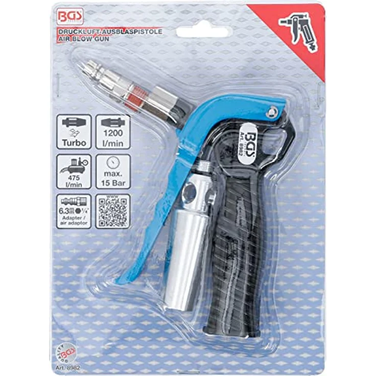 BGS 8982 | Druckluft-Ausblaspistole mit Venturidüse – Bild 6