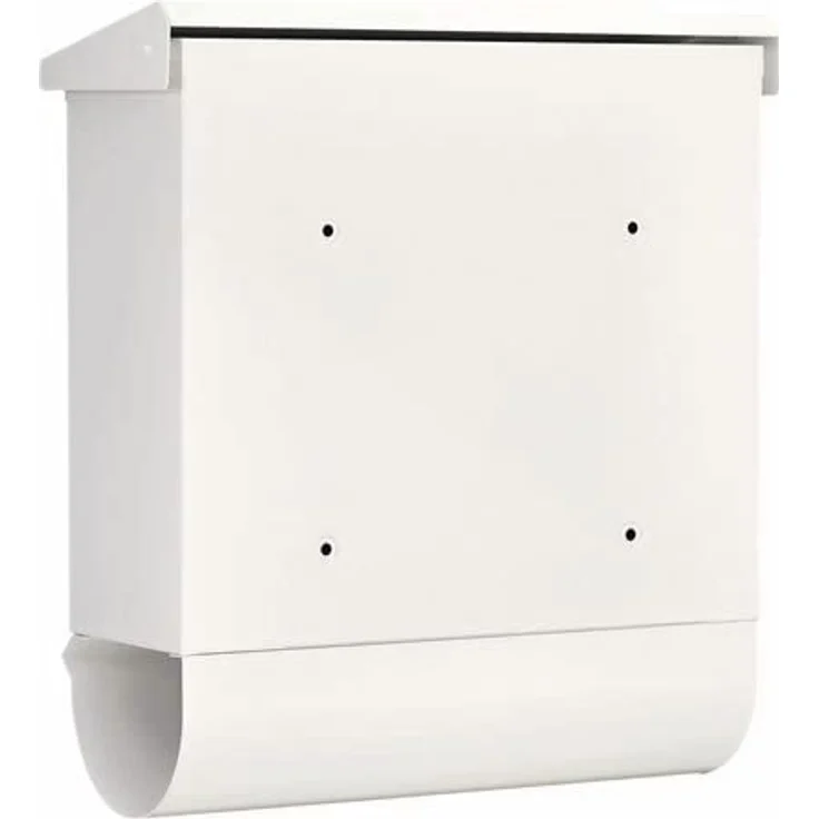 BURG-WÄCHTER Briefkasten-Set mit integriertem Zeitungsfach, A4 Einwurf-Format, EU Norm EN 13724, Verzinkter Stahl, Comfort-Set 91300 W, Weiß – Bild 3