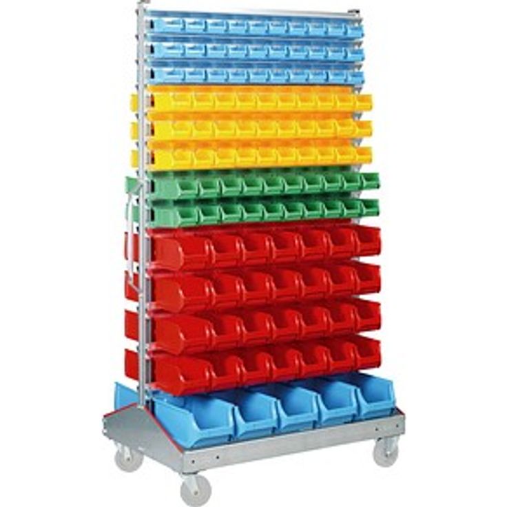 Allit Kleinteileregal ProfilPlus Depot 455920, silber, 226 Lagersichtkästen, 120 x 73 x 204 cm