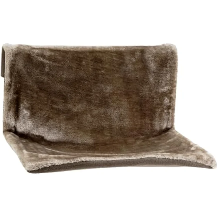 Beeztees Sleepy, Katzenhängematte für Heizkörper, grau, 46x31x24 cm, mit weichem Plüsch für optimalen Komfort – Bild 1